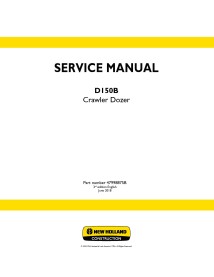 New Holland D150B crawler dozer service manual - New Holland Construction manuals - NH-47998875B