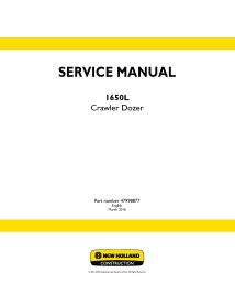 Manual de servicio de la topadora sobre orugas New Holland 1650L - Construcción New Holland manuales