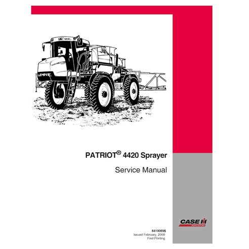 CASE-84190696-SM-EN Catálogo de piezas en PDF del pulverizador Case Patriot 4420 (84190696)