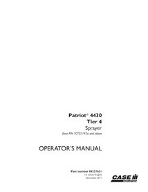 CASE-84557651-OM-EN Manual del operador del pulverizador Case Patriot 4430 PIN YCT031936 (PDF) (84557651)