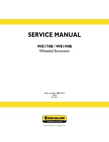 Manual de servicio de la excavadora de ruedas New Holland WE170B / WE190B - New Holland Construcción manuales - NH-48017211