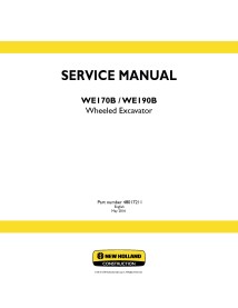 Manual de serviço da escavadeira de rodas New Holland WE170B / WE190B - Construção New Holland manuais - NH-48017211