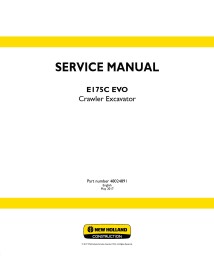 Manual de servicio de la excavadora de cadenas New Holland E175C ECO - New Holland Construcción manuales - NH-48024891