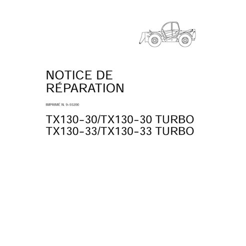 CASE-9-93200-SM-FR Manual de servicio en PDF del manipulador telescópico Case TX130-30, TX130-33 Turbo (FR) (9-93200)