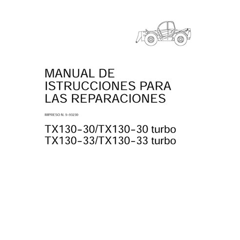 CASE-9-93230-SM-ES Manuel de service PDF pour chariot télescopique Case TX130-30, TX130-33 Turbo ES (9-93230)