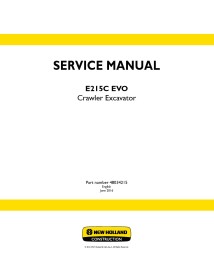 New Holland E215C EVO crawler excavator service manual - New Holland Construction manuals - NH-48034215