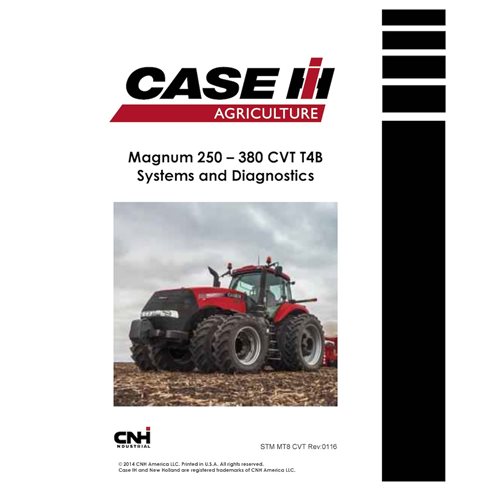 CASE-STM-MT8-CVT-EN Manuel de formation technique PDF pour tracteurs Case Magnum 250-380 et New Holland T8.320-T8.435 à trans...