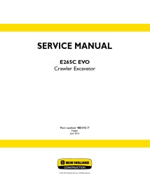 New Holland E265C EVO crawler excavator service manual - New Holland Construction manuals - NH-48034217-EN