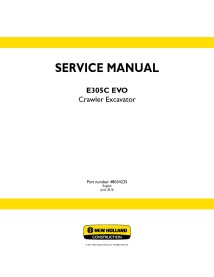 New Holland E305C EVO crawler excavator service manual - New Holland Construction manuals - NH-48034225