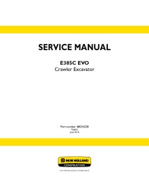 Manual de servicio de la excavadora de cadenas New Holland E385C EVO - New Holland Construcción manuales - NH-48034228