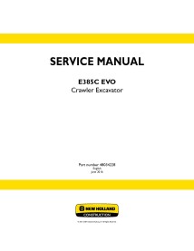 New Holland E385C EVO crawler excavator service manual - New Holland Construction manuals - NH-48034228