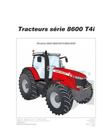 MF-4346785M1-OM-FR Massey Ferguson 8650, 8660, 8670, 8680, 8690 TIER 4i tractor pdf operator's manual FR (4346785M1)