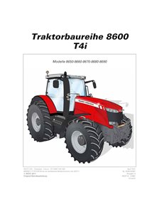 MF-4346790M1-OM-DE Massey Ferguson 8650, 8660, 8670, 8680, 8690 TIER 4i tractor pdf operator's manual DE (4346790M1)