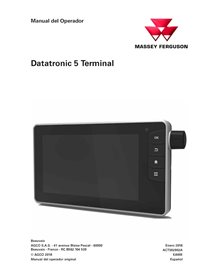 MF-ACT002902A-OM-ES Manual del operador del tractor Massey Ferguson DataTronic 5 Terminal (PDF) ES (ACT002902A)