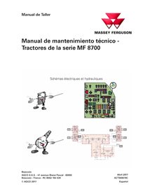 MF-ACT000619C-TSB-ES Manual de serviço técnico em PDF para tratores Massey Ferguson 8727, 8730, 8732, 8735 e 8737 (ACT000619C)