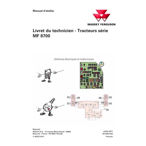 MF-ACT0031230-TSB-FR Manual de servicio técnico para tractores Massey Ferguson 8727, 8730, 8732, 8735 y 8737 Fase 2 (PDF, FR)...