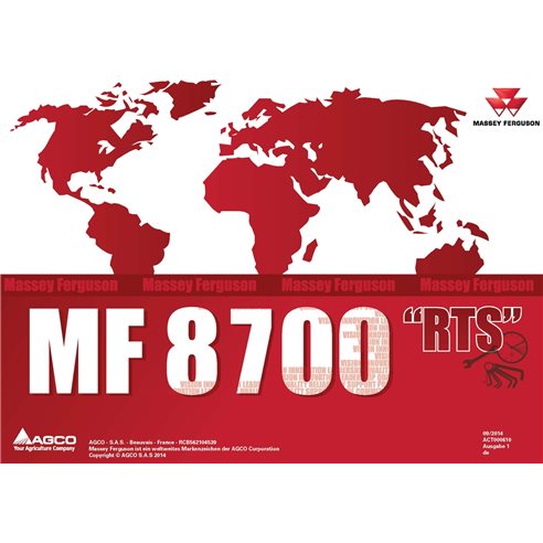 MF-ACT000610-RTS-DE Calendrier des réparations des tracteurs Massey Ferguson 8727, 8730, 8732, 8735, 8737 (PDF) DE (ACT000610)