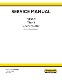 New Holland D150C Tier 2 crawler dozer service manual - New Holland Construction manuals - NH-48048569