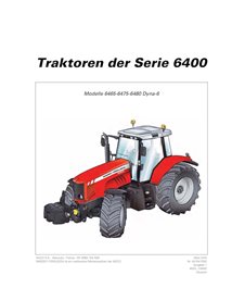 MF-4315417M2-OM-DE Manual del operador del tractor Massey Ferguson 6465, 6475, 6480 TIER 3 PERKINS DYNA-6 (PDF) (4315417M2)