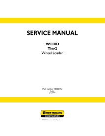 New Holland W110D Tier2 wheel loader service manual - New Holland Construction manuals - NH-48083743