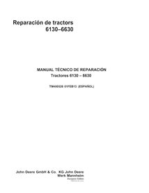 TM400563 Manuel technique de réparation PDF pour tracteurs John Deere 6130, 6230, 6330, 6430, 6530, 6534 et 6630 (TM400563)