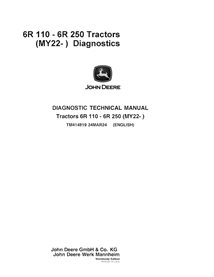 TM414819 John Deere 6R 110 - 6R 250 tractor pdf diagnostic technical manual (TM414819)
