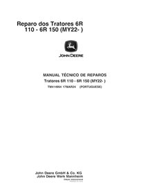 TM414954-PT Manuel technique de réparation des tracteurs John Deere 6R 110, 6R 120, 6R 130, 6R 140, 6R 150 PT (TM414954)