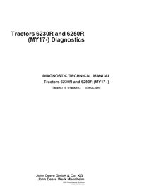 TM409719 John Deere 6230R, 6250R MY17- tractor diagnostic technical manual (TM409719)