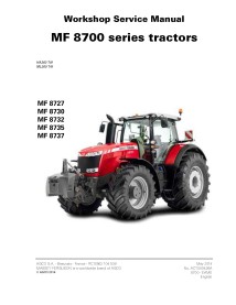 Massey Ferguson 8727/8730/8732/8735/8737 manuel de service d'atelier de tracteur - Massey-Ferguson manuels - MF-ACT000426A