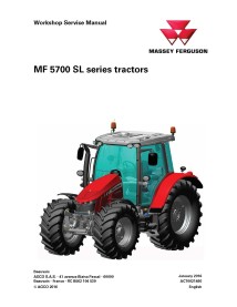 Manual de servicio del taller del tractor Massey Ferguson 5710 SL / 5711 SL / 5712 SL / 5713 SL - Massey Ferguson manuales - ...