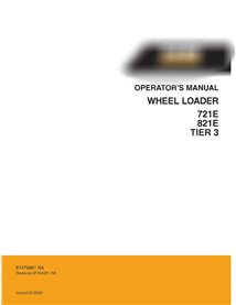 Manuel de l'opérateur de la chargeuse sur pneus Case 721E TIER 3