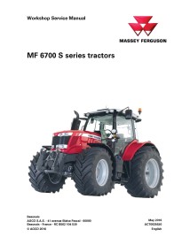 Manual de servicio del taller del tractor Massey Ferguson 6712S / 6713S / 6714S / 6715S / 6716S / 6718S - Massey Ferguson man...