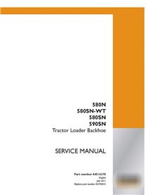 Case 580N, 580SN-WT, 580SN, 590SN backhoe loader repair manual