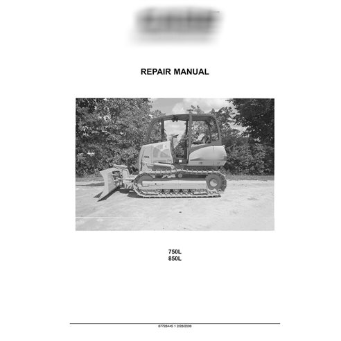 Manual de conserto de tratores Case 750L, 850L