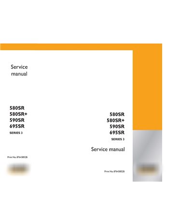 Manual de servicio de la retroexcavadora Case 580SR, 590SR, 590SR, 695SR serie 3