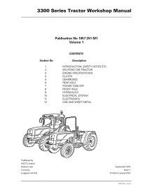 Manual de serviço de oficina do trator Massey Ferguson 3315/3325/3330/3340/3350/3355 - Massey Ferguson manuais - MF-1857251M1