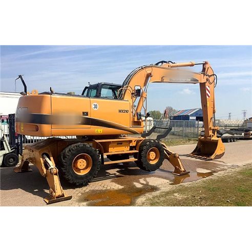 Manuel d'entretien des pelles Case WX210, WX240