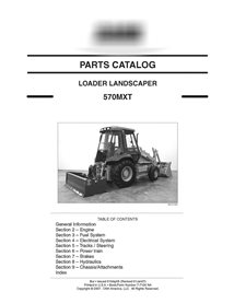 Catálogo de piezas de cargadoras Case 570MXT