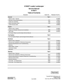 Manual de serviço do carregador Case 570MXT