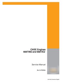 Manual de serviço do motor Case 668T / M2 e 668T / E2