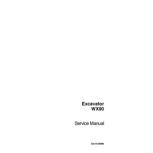 Case WX90 excavator service manual