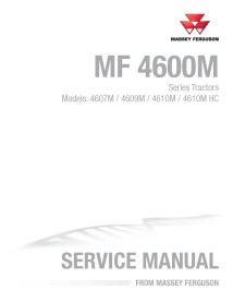 Manual de serviço do trator Massey Ferguson 4607M / 4609M / 4610M / 4610M HC - Massey Ferguson manuais - MF-4283598