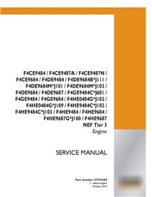 Manual de serviço do motor caso F4CE9484 - F4HE9687 NEF Tier 3