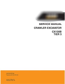 Manual de servicio de la excavadora Case CX130B Tier 3