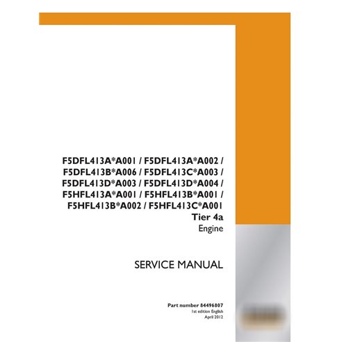 Case F5DFL413A - F5hFL413C engine service manual