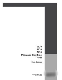Case 5130, 6130, 7130 Tier 2 combine harvester parts catalog
