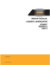 Manual de reparo da carregadeira Case 570MXT Série 3
