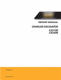 Manuel de réparation de la pelle Case CX210B, CX240B