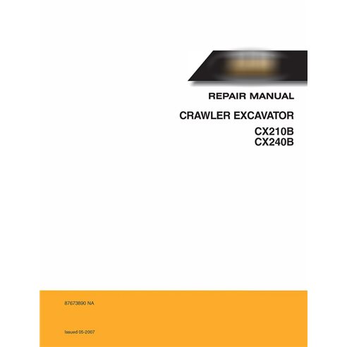 Case CX210B, CX240B excavator repair manual