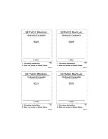 Manual de servicio de la excavadora Case 9021